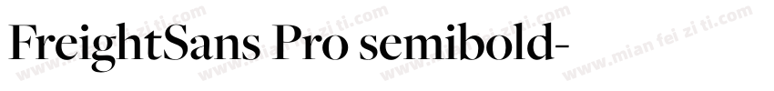 FreightSans Pro semibold字体转换